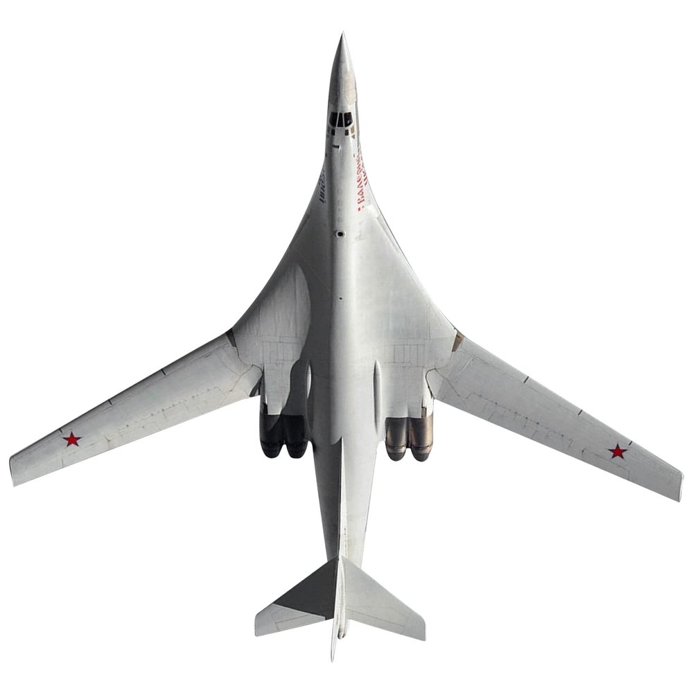 ZEZEFUFU 1/72 Scale Tupolev Tu-160 Black Jack Bomber Plane Model Handmade DIY Paper Model (Unassembled Kit)