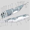 ZEZEFUFU Unassembled 1/100 Scale Lockheed AC-130U Ghost Aerial Gunship Aircraft Paper Model for Collection Gift view 3