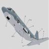 ZEZEFUFU Unassembled 1/100 Scale Lockheed AC-130U Ghost Aerial Gunship Aircraft Paper Model for Collection Gift view 4