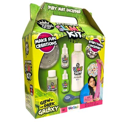 Compound Kings Glow in The Dark Slime Kit, Non-Sticky Sensory Gift for Girls and Boys, Scented Neon Green, Stress Relief Kids Activity Toy, Educational Arts and Craft Supply Set Includes Activator