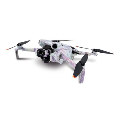 MightySkins Carbon Fiber Skin Compatible with DJI Mini 4 Pro - Pastel Mary | Protective, Durable Textured Carbon Fiber Finish | Easy to Apply