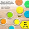 BAZIC Products Modeling Dough 1 Oz, 5 Fluorescent Colors, Non Toxic Soft DIY Modeling Clay with Mold Caps for Art and Crafts, Sculpting, ren, 1-Pack view 2