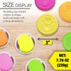 BAZIC Products Modeling Dough 7.76 Oz, 4 Fluorescent Colors, Non Toxic Soft DIY Modeling Clay w/Mold Caps for Art and Crafts, Sculpting, Kids Children, 24-Pack view 2
