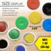 BAZIC Products Modeling Dough 1 Oz, 5 Primary Colors, Non Toxic Soft DIY Modeling Clay with Mold Caps for Art and Crafts, Sculpting, ren, 1-Pack view 2