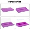 WMM Minifigure Display Case for Action Figures Blocks, Dustproof Acrylic Display Box Storage with 3 Movable Steps for Collection Models Minifigures, Bricks Blocks Toys view 4