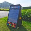 FixtureDisplays 18.4 L x 14.5 W X 30" H Prize Drop Plinko Board Foldable Stand Disk Drop Board Game, Customizable 6 Slots with 10 Orange Pucks for Carnival Tradeshow Party 15728-NEW-NF view 4