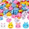 200Pcs Easter Mini Erasers Cute Bunny Egg Mini Erasers for Kids Party Favors Easter Basket Stuffers view 1