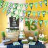 Golf Party Decorations for Men - 3pcs Blue and Green Golf Triangle Banners, Golf Birthday Party Decorations, Triangle Bunting Flag Garland for Sports Golf Bachelor Party Supplies view 4