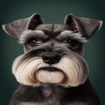 1000 Piece Wooden Jigsaw Puzzle,Schnauzer Pattern Challenging and Fun Activity-Interesting and Warm Art Adult Puzzles - Modern Home Decor Ideal Gift