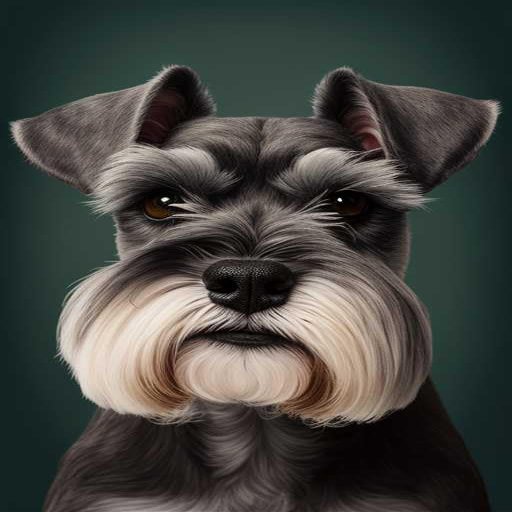 1000 Piece Wooden Jigsaw Puzzle,Schnauzer Pattern Challenging and Fun Activity-Interesting and Warm Art Adult Puzzles - Modern Home Decor Ideal Gift