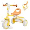besrey Toddler Tricycle with Bell, Kids Tricycle Age 18 Months to 5 Years, Kids Trike, Toddler Bike for 1.5-5 Year Olds, Baby Trike, Gifts & Toys for Boys & Girls, Yellow view 1