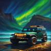 1000 PieceAdult and Youth Aurora Borealis Puzzles Jeep in The Water Fun and challenging,Car Themed Puzzles,Great Gift for Family and Friends Dimensions 20 X 28.8 Inche view 1