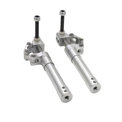 VERBANA Airplane Landing Gear, 1 Pair RC Model Airplane 6mm Height 70mm to 175mm Spring Back Damping Kneeling Landing Gear Retract 3-4kg Kit for RC Model Airplane Plane Accessories (Color : 1Pair D6.