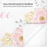 Seamaid Custom Baby Blankets for Girls Personalized Name Blanket for Kid Personalized Baby Gifts Custom Princess Crown Blanket for Girls - Silver Floral Crown 40x50in view 4