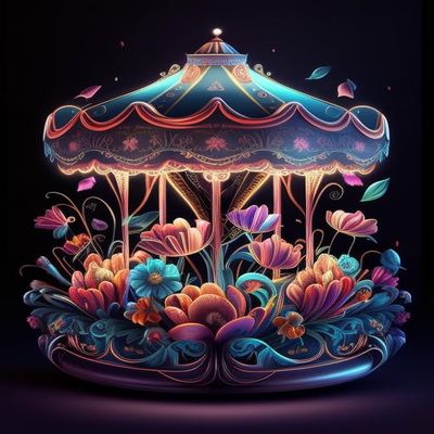 1000 Piece Adult Jigsaw Puzzle -Carousel Music Box Pattern Wooden Rounded Corner Color Jigsaw Puzzle for Beginners, Great Gift for Framing, Multi-Color Jigsaw Puzzle