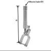 VERBANA RC Airplane Model Aluminum 6mm Hole 95mm-195mm Damping Kneeling Nose Landing Gear Spare Part for 3-4kg RC Airplane Plane Accessories (Color : D6mm- H95mm) view 2