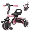 besrey Toddler Tricycle with Bell, Kids Tricycle Age 18 Months to 5 Years, Kids Trike, Toddler Bike for 2-4 Year Olds, Baby Bike, Gifts & Toys for Boys & Girls, Pink view 1