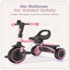 besrey Toddler Tricycle with Bell, Kids Tricycle Age 18 Months to 5 Years, Kids Trike, Toddler Bike for 2-4 Year Olds, Baby Bike, Gifts & Toys for Boys & Girls, Pink view 3