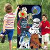 ERguanfoiun Galaxy Wars Toss Games with 4 Bean Bags - Indoor Outdoor Fun Throwing Game Backdrop Banner Party Activities Space Galaxy Wars Themed Birthday Party Favors Supplies Decoration for Kid Adult view 1
