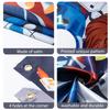 ERguanfoiun Galaxy Wars Toss Games with 4 Bean Bags - Indoor Outdoor Fun Throwing Game Backdrop Banner Party Activities Space Galaxy Wars Themed Birthday Party Favors Supplies Decoration for Kid Adult view 4