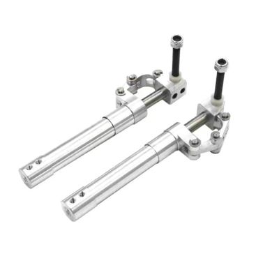 VERBANA Airplane Landing Gear, 1 Pair RC Model Airplane Aluminum 70mm to 175mm Spring Back Damping Kneeling Landing Gear Retract 3-4kg Kit Replacement Part for RC Model Airplane Plane Accessories (Co