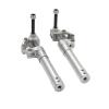 VERBANA Airplane Landing Gear, 1 Pair RC Model Airplane Aluminum 70mm to 175mm Spring Back Damping Kneeling Landing Gear Retract 3-4kg Kit Replacement Part for RC Model Airplane Plane Accessories (Co view 3