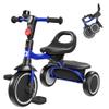 besrey Toddler Tricycle with Bell, Kids Tricycle Age 18 Months to 5 Years, Kids Trike, Toddler Bike for 1.5-5 Year Olds, Baby Trike, Gifts & Toys for Boys & Girls, Blue view 1
