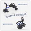 besrey Toddler Tricycle with Bell, Kids Tricycle Age 18 Months to 5 Years, Kids Trike, Toddler Bike for 1.5-5 Year Olds, Baby Trike, Gifts & Toys for Boys & Girls, Blue view 2