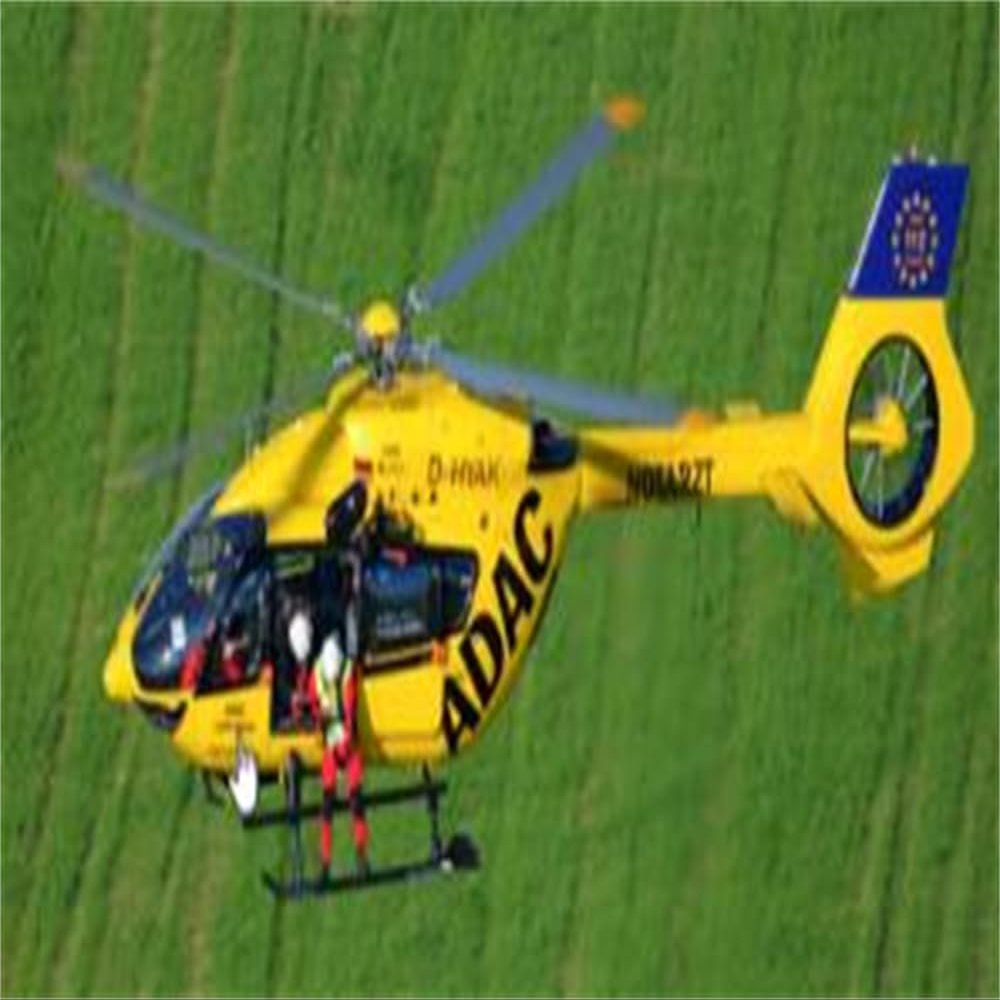 PurAr 450 EC-145 Heli 450 Size RC Pre-Painted Fuselage Yellow Blue Painted RC Model
