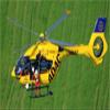 PurAr 450 EC-145 Heli 450 Size RC Pre-Painted Fuselage Yellow Blue Painted RC Model view 1