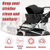 Lasuroa Stroller Bag for Airplane, Gate Check, Umbrella Stroller, Travel Bag with Handle, Waterproof, Portable, Red view 3