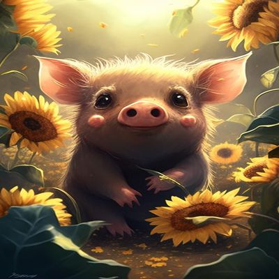 1000 Piece Artistic Jigsaw Puzzle -Pig Pattern, Best Brain Exercises for Adults Puzzles - Vibrant Colors, Cultural Art, Premium Quality - Modern Home Decor Funny Gifts