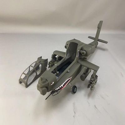PurAr 500 AH-64 Military Drab RC Helicopter Fuselage 500 Size Green Painting Apache