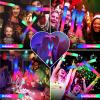 wellent 68 PCS LED Foam Glow Sticks Bulk, Glow in the Dark Party Supplies with 3 Modes Colorful Flashing, Neon Party Favors for Birthday, Wedding, Carnival, Concert, Halloween Glow Sticks view 3