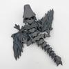 3D Printed Dragon with Wings - Articulating Dragon Fidget Toy Dragons Flexible ADHD, Autism, Relief Anxiety - Articulating Joints for Adults (Grey) view 4