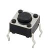 50pcs/lot 6x6x4.3MM 4PIN G89 Tactile Tact Push Button Micro Switch Direct Plug-in Self-Reset DIP Top Copper view 2