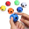 6Pc Random Color Soccer Ball Fidget Spinners -Hand Fidget Spinner Soccer Balls,Stress Relief Football Tools 3.5/5.5cm Rotatable Fidget Soccer Balls,Relief Vent Props,Novelty and Gag Prop view 1