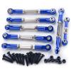 WEFEINO 7PCS Aluminum Adjustable Turnbuckles Camber Links Upgrade Parts for Tra-xxas 1/10 Slash 4X4 2WD Hoss Rustler VXL Stampede RC Truck Car view 1