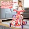 CUTE STONE Baby Walker for Boys Girls, 2 in 1 Sit-to-Stand Learning Walker and Activity Center, Baby Walking Toy, Early Learning Push Toy Gift for Infant view 2