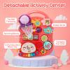 CUTE STONE Baby Walker for Boys Girls, 2 in 1 Sit-to-Stand Learning Walker and Activity Center, Baby Walking Toy, Early Learning Push Toy Gift for Infant view 4