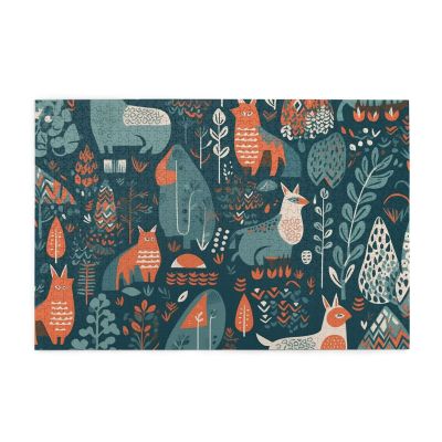 1000 Piece Jigsaw Puzzle for Adults Personalized Picture Puzzle Scandinavian Animals Customized Wooden Puzzle for Family, Birthday, Wedding, Game Nights Gifts, 29.5"x19.7"