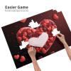1000 Piece Jigsaw Puzzle for Adults Personalized Picture Puzzle Valentine's Day in The Heart Customized Wooden Puzzle for Family, Birthday, Wedding, Game Nights Gifts, 29.5"x19.7" view 4