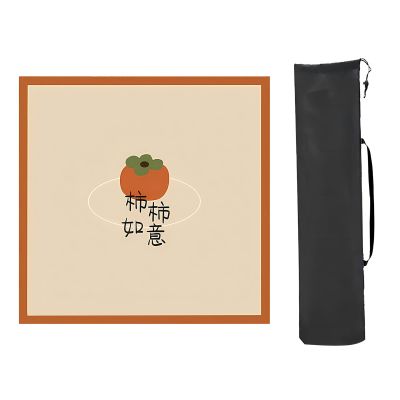 BSapp Square Leather Mahjong Table Mat, Easy to Clean Chinese Table Mat, Anti Slip Mahjong Mats with Storage Bag (Color : Style 3, Size : 90x90cm (35.43x35.43in))