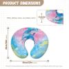 Forchrinse Blue Dolphin Tie Dye Baby Nursing Pillow Cover Soft Polyester Nursing Breastfeeding Pillow Slipcover for Girls Boys view 4