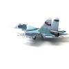 Kokiya 1/100 SU-27 Fighter Plane Model, Metal Plane Model Gift Souvenir, Miniature Toys with Display Stand for Bookshelf TV Cabinet, Black Base view 4
