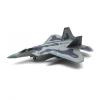 rockible Diecast Alloy Fighter 1/100 F22 Aircraft High Detailed Kids Toys Plane Model Airplane Display for Office Tabletop Decor, Black Base view 3