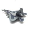 rockible Diecast Alloy Fighter 1/100 F22 Aircraft High Detailed Kids Toys Plane Model Airplane Display for Office Tabletop Decor, Black Base view 4
