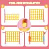 KOTEK Giant 4-in-a-Row, Jumbo Connect Yard Game Outdoor for Kids & Adults - 4-to-Score Family w/Quick-Release Sliders, 42 Rings, Ring Toss & Basketball Hoop (Without Carrying Bag, Pink) view 4