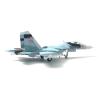 Vaveren Alloy 1/100 Fighter Airplane Model Miniature Toys Tabletop Decor Gift Metal Plane Model with Base for Shelf Cafe Living Room, Black Base view 4