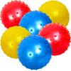 AppleRound 6-Pack of 7-inch Knobby Balls with 1 Air Pump - Fun Sensory Toy for Babies and Toddles, Party Favors, Inflatable Bouncy Balls view 4